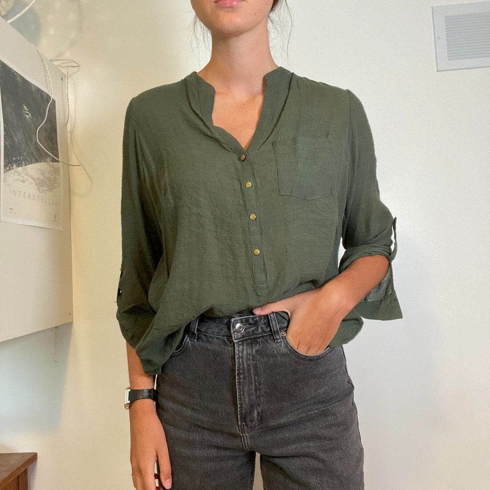 Flowy Button Up